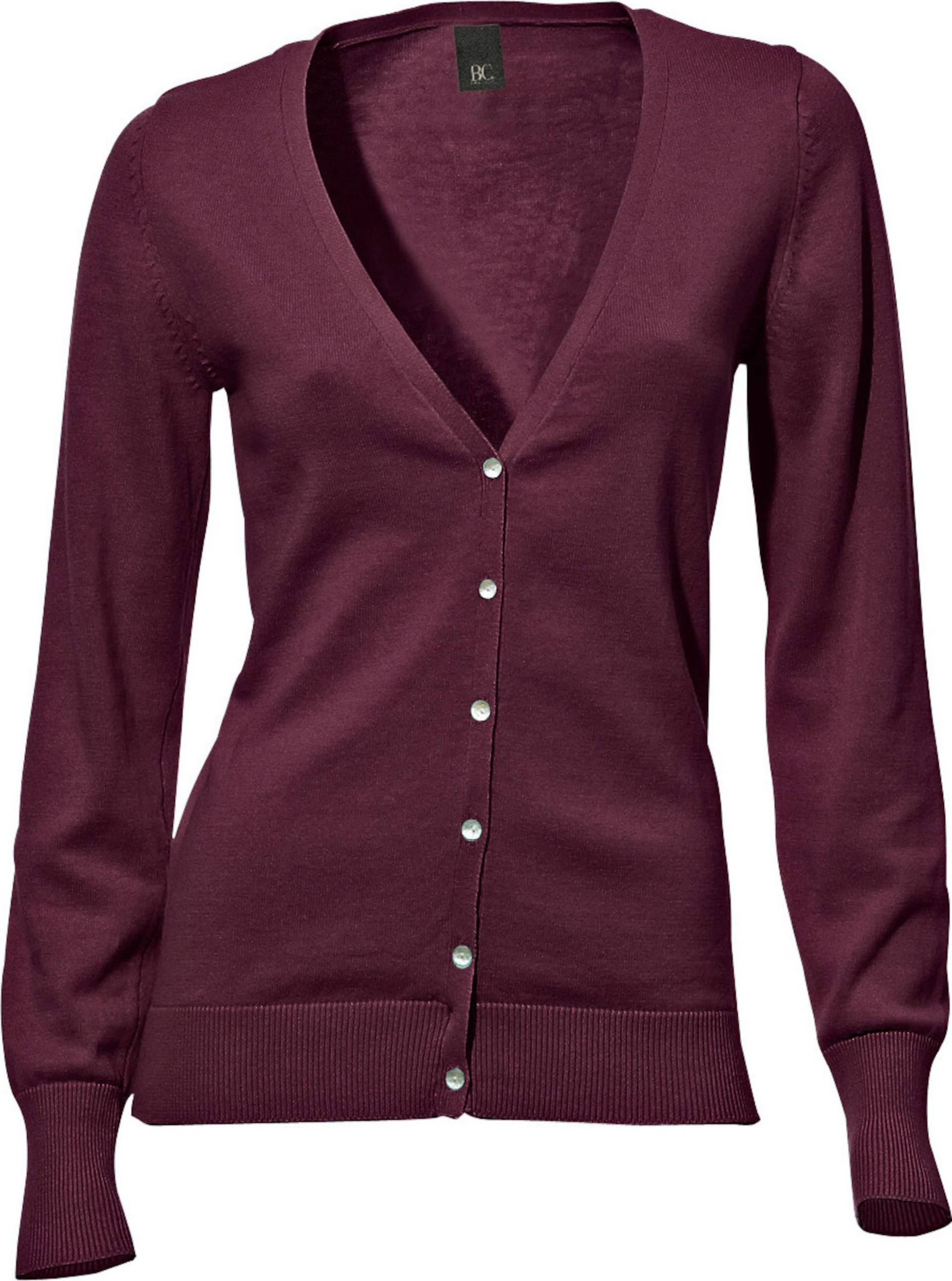 Sieh an! Damen Feinstrickjacke bordeaux von heine