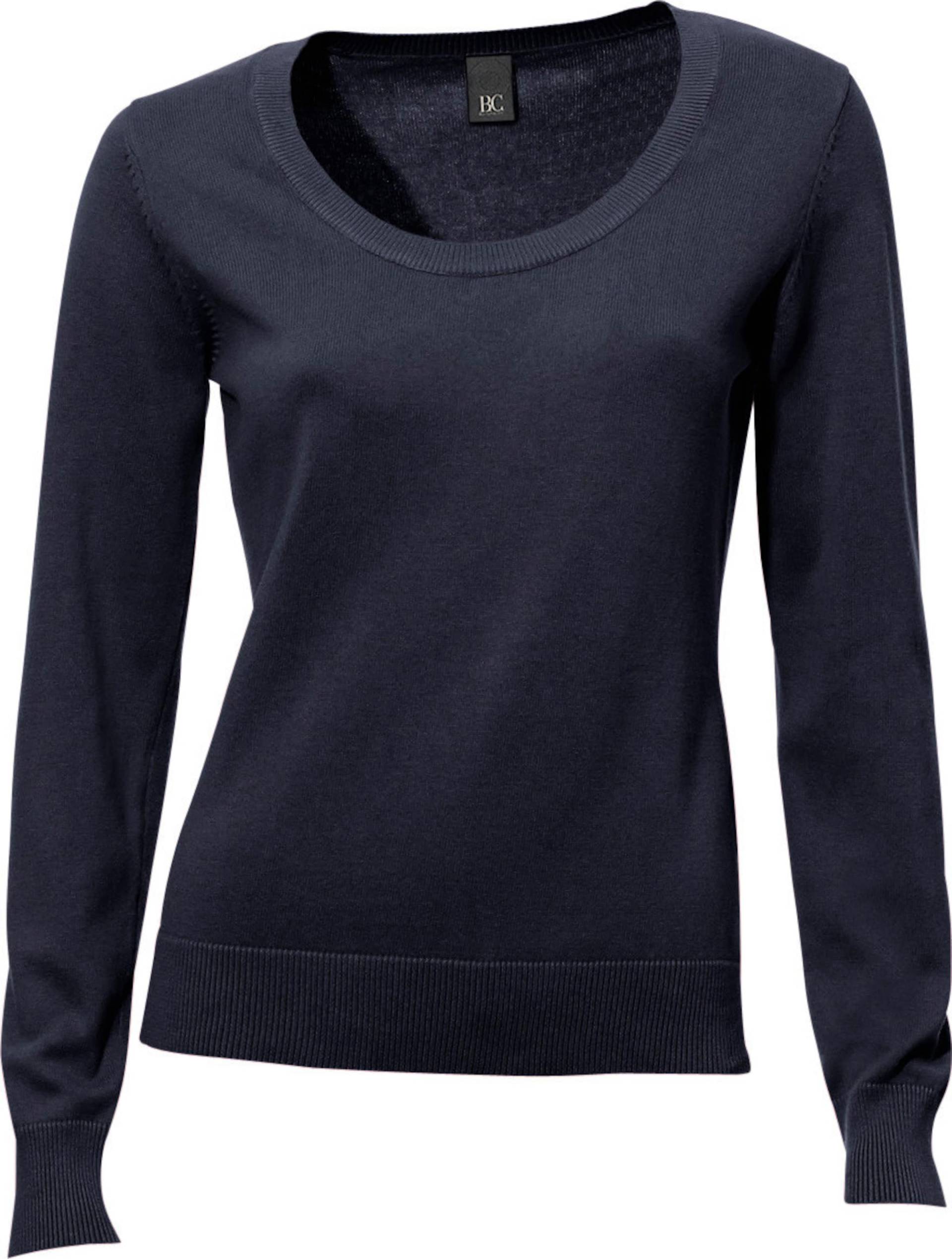 Sieh an! Damen Rundhals-Pullover marine von heine