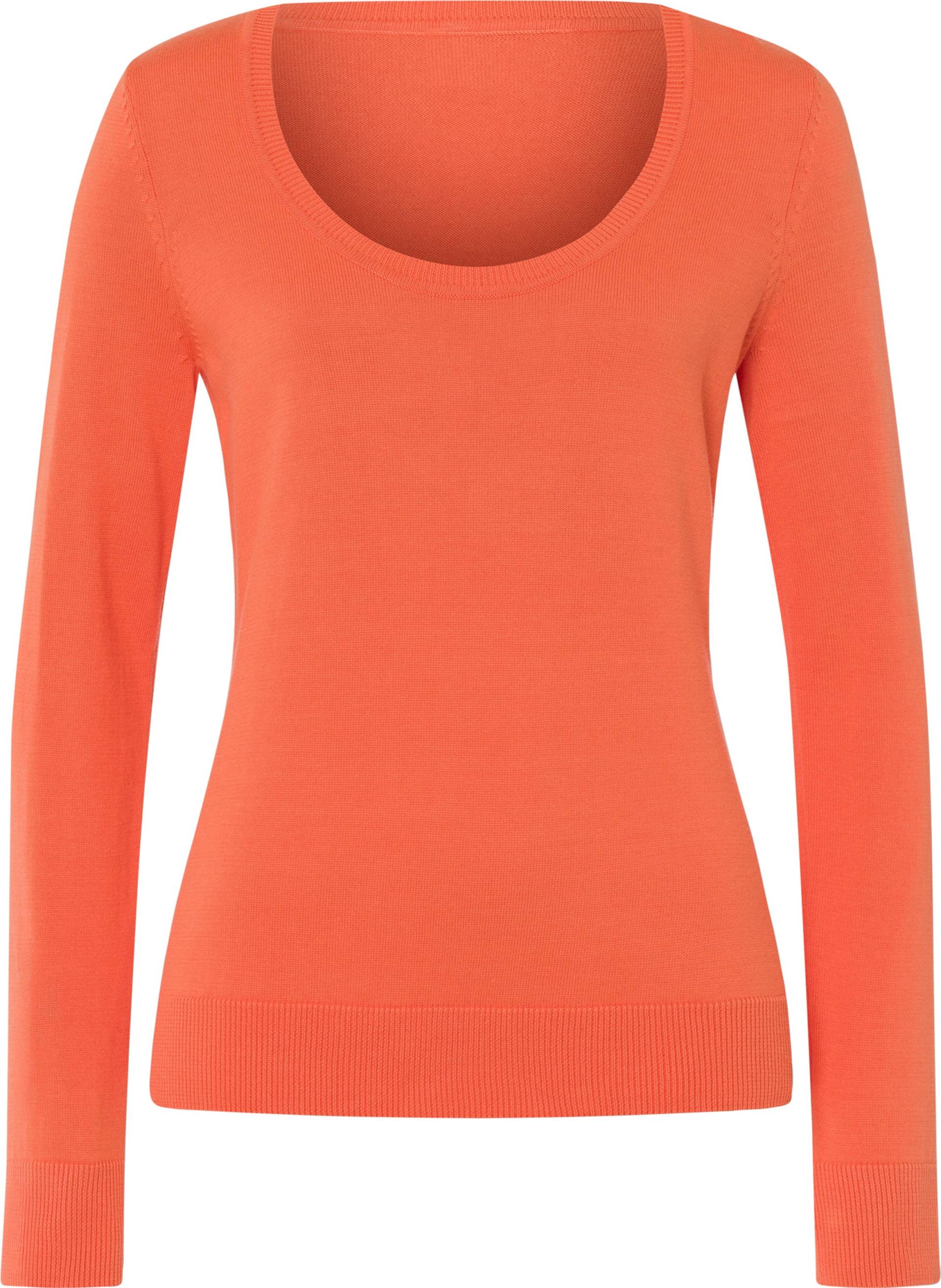 Sieh an! Damen Rundhals-Pullover orange von heine