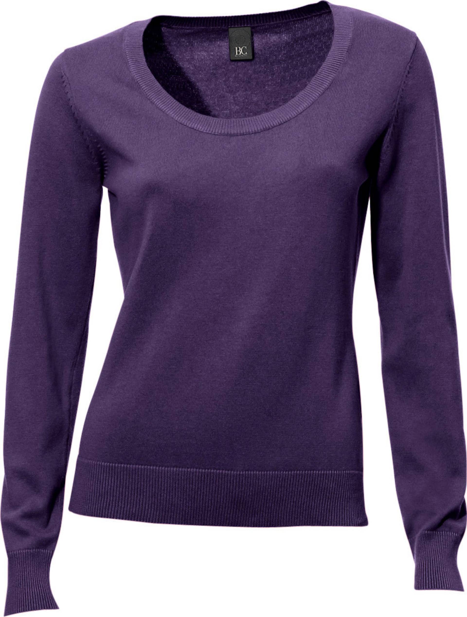 Sieh an! Damen Rundhals-Pullover pflaume von heine