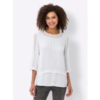 Witt Weiden Damen 2-in-1-Bluse weiß von heine