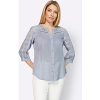 Witt Weiden Damen Bluse hellblau von heine