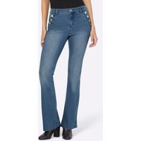 Witt Weiden Damen Bootcut-Jeans blue-bleached von heine