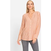 Witt Damen Druckbluse, ecru-hummer-gemustert von heine