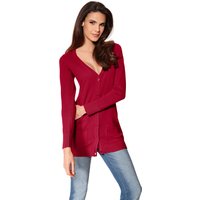 Witt Damen Feinstrickjacke, rot von heine