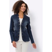 Witt Weiden Damen Jeans-Blazer darkblue-stone-washed von heine