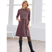 Witt Weiden Damen Jersey-Kleid schwarz-altrosa-gemustert von heine