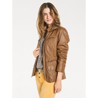 Witt Weiden Damen Leder-Jacke cognac von heine