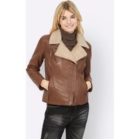 Witt Weiden Damen Leder-Jacke cognac von heine