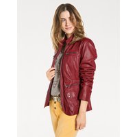 Witt Weiden Damen Leder-Jacke rot von heine