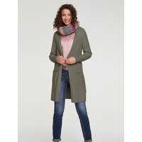 Witt Damen Long-Strickjacke, oliv von heine