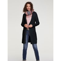 Witt Weiden Damen Long-Strickjacke schwarz von heine