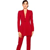 Witt Weiden Damen Longblazer rot von heine