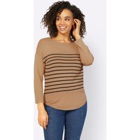 Witt Weiden Damen Pullover camel-schwarz-gestreift von heine