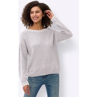 Witt Weiden Damen Pullover hellgrau-weiß von heine