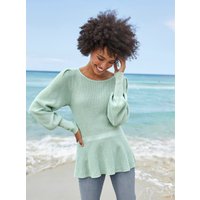 Witt Weiden Damen Pullover kalkmint-ecru-meliert von heine