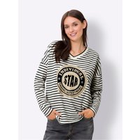 Witt Damen Ringelshirt, champagner-schwarz-geringelt von heine