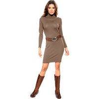 Witt Weiden Damen Rollkragen-Kleid camel von heine