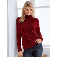 Witt Weiden Damen Rollkragen-Pullover dunkelrot von heine