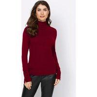 Witt Weiden Damen Rollkragen-Pullover dunkelrot von heine