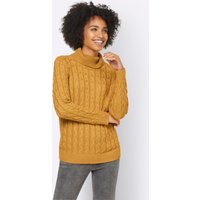 Witt Weiden Damen Rollkragen-Pullover ocker von heine