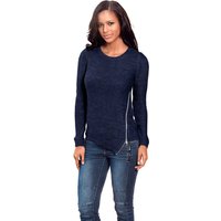 Witt Weiden Damen Rundhals-Pullover blau von heine