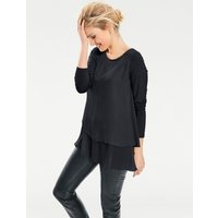 Witt Weiden Damen Rundhals-Shirt schwarz von heine