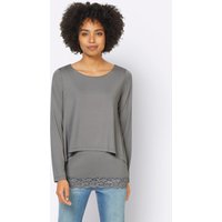 Witt Weiden Damen Shirt 2 in 1 grau von heine