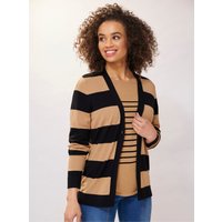 Witt Weiden Damen Strickjacke camel-schwarz-gestreift von heine