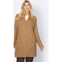 Witt Damen Strickjacke, camel von heine