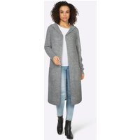 Witt Damen Strickjacke, grau-meliert von heine