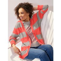 Witt Damen Strickjacke, sesam-hummer-gestreift von heine