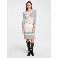 Witt Damen Strickkleid, graphit-ecru von heine