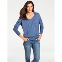 Witt Weiden Damen V-Pullover blau von heine