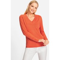 Witt Weiden Damen V-Pullover orange von heine