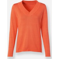 Witt Weiden Damen V-Pullover orange von heine