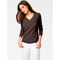 Witt Weiden Damen V-Pullover schokobraun von heine