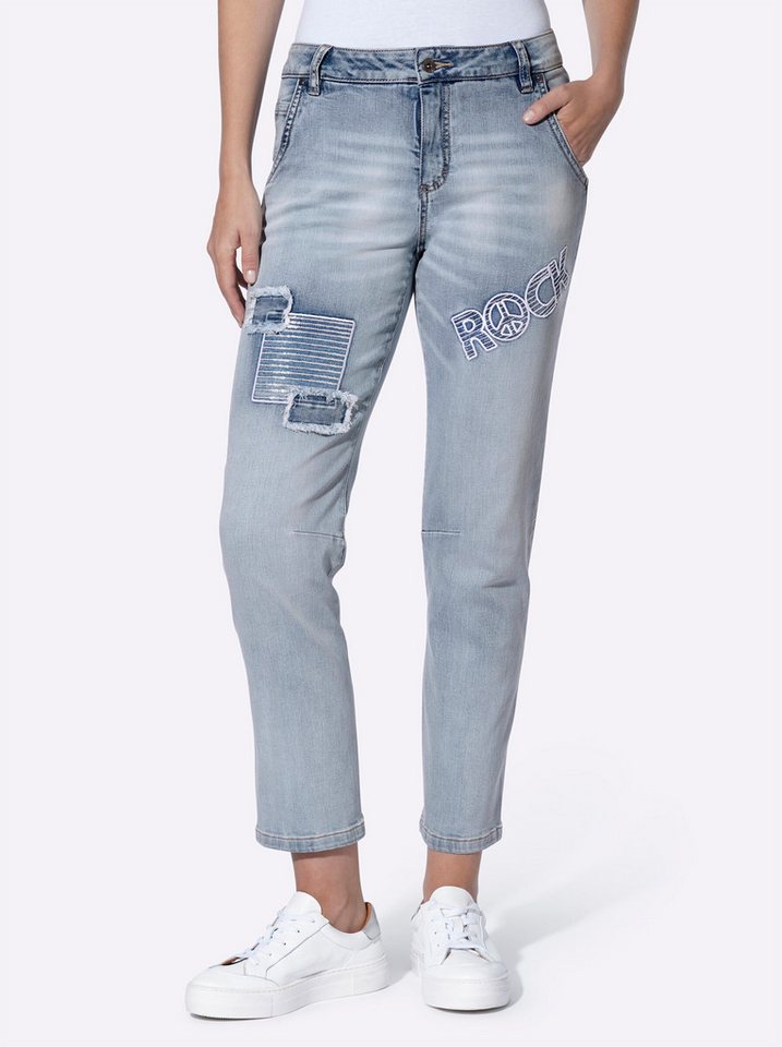 heine Bequeme Jeans Boyfriend-Jeans . von heine