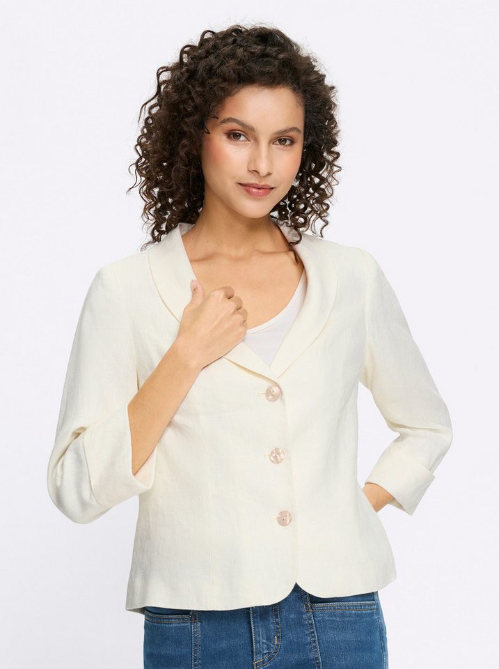 heine Blusenblazer Leinenblazer . von heine