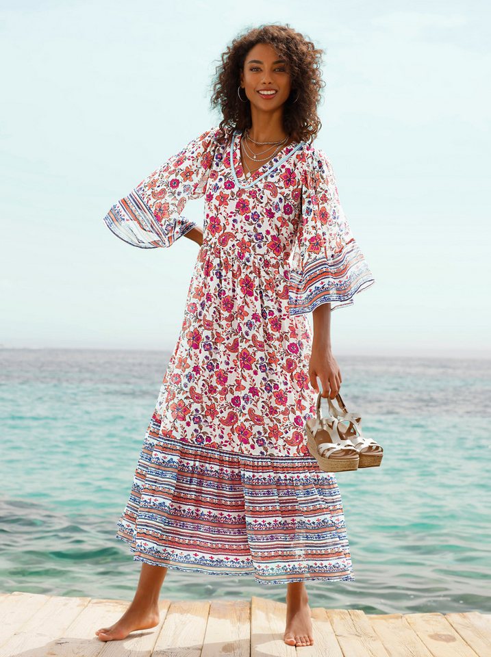 heine Etuikleid Druckkleid . von heine