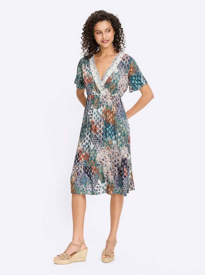 heine Etuikleid Druckkleid . von heine