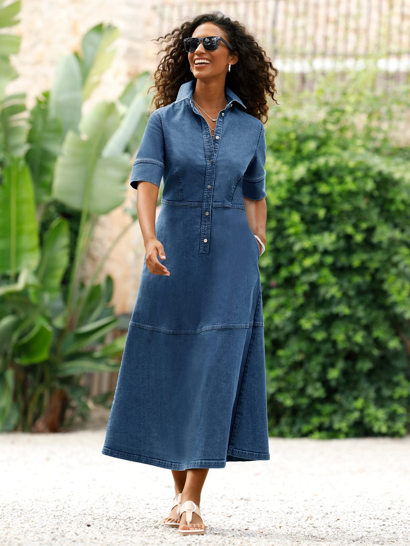 heine Jeanskleid "Kleid" Nahttasche von heine