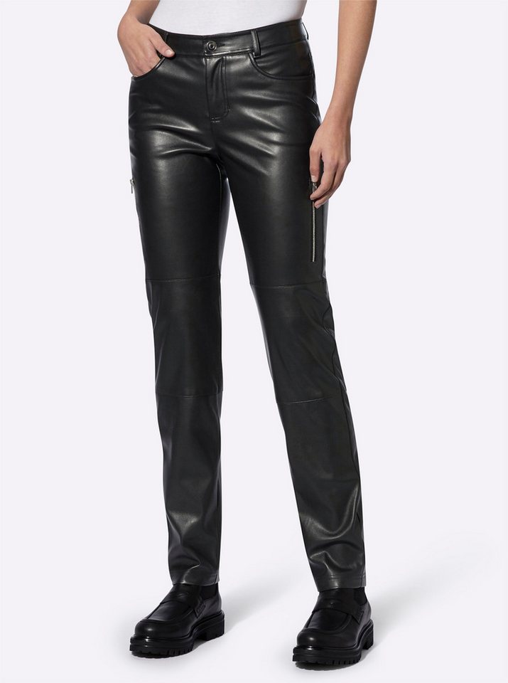 heine Jerseyhose Lederimitathose . von heine