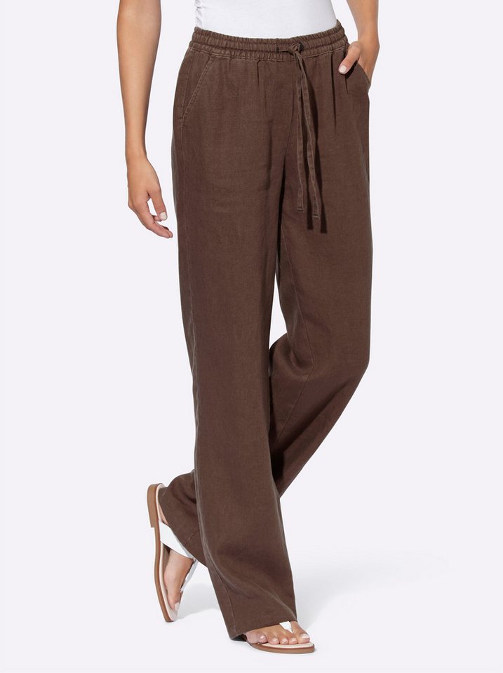 heine Jerseyhose Leinenhose Innenbeinlänge ca. 81 cm von heine