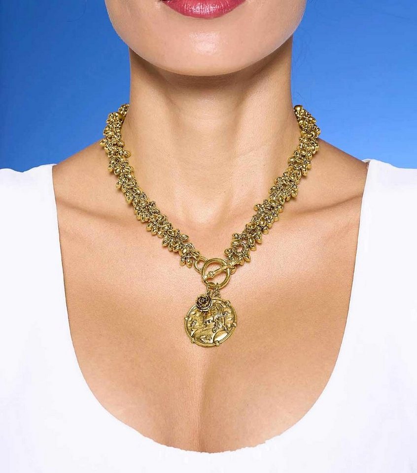 heine Kette mit Anhänger HEINE Damen Collier, goldfarben von heine