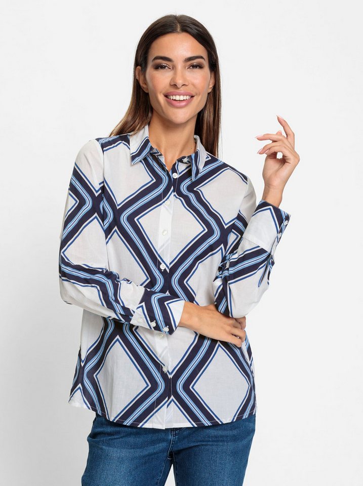 heine Klassische Bluse Druckbluse von heine