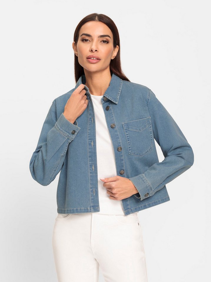 heine Klassische Bluse Jeansbluse . von heine