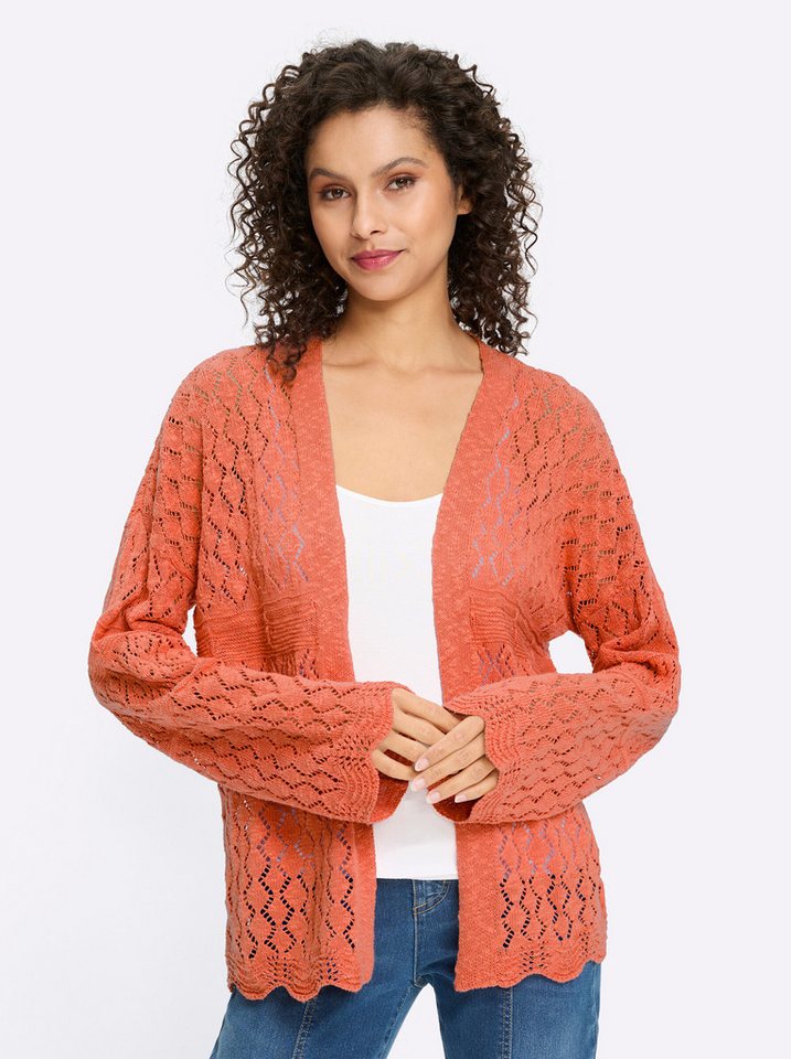 heine Strickjacke Ajourstrickjacke . von heine