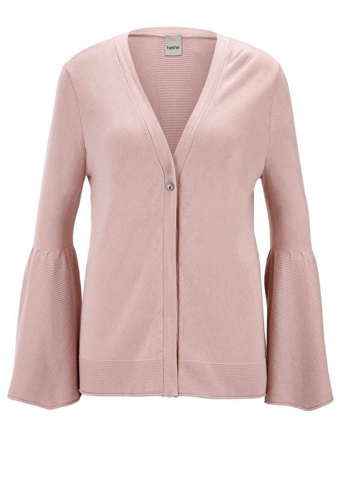 heine Strickjacke HEINE Damen Feinstrickjacke, rosé von heine