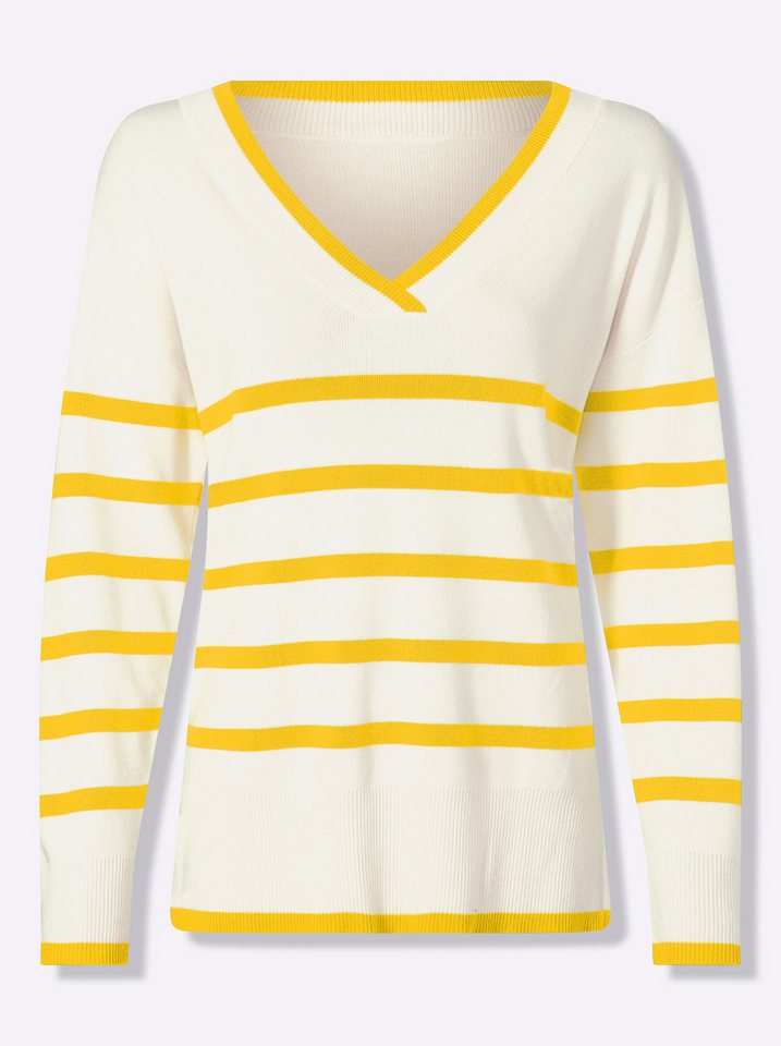 heine Strickpullover Streifenpullover . von heine